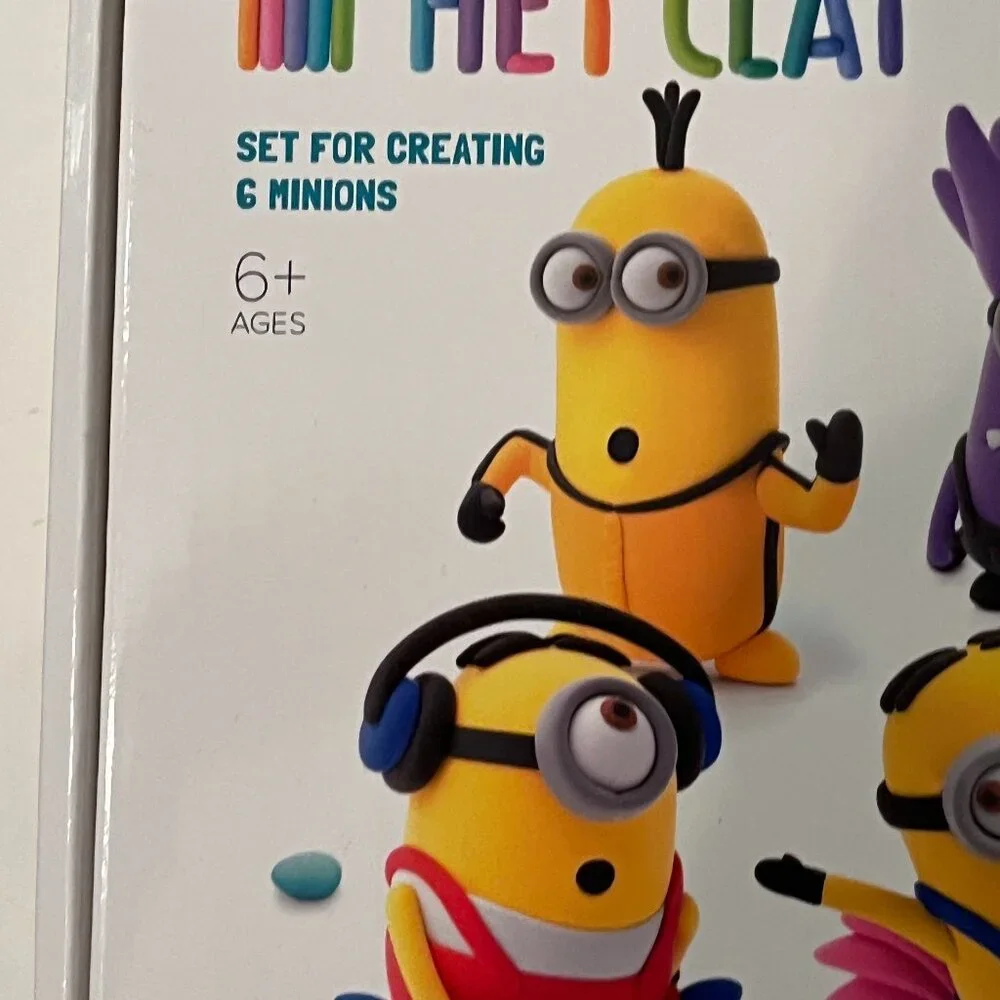 HEY CLAY Despicable Me Minions Air Dry Modeling Clay Set 15 Cans  & Tools 💗 NEW